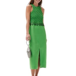 ganni beaded dress GANNI Women's Velvet Sequins Long Dress main image 1